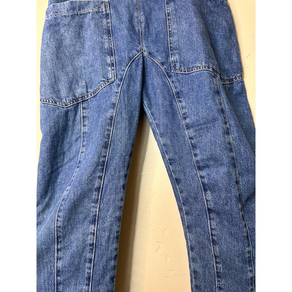 We The Free Free People Denim High Roller Jumpsuit XS - Picture 4 of 8